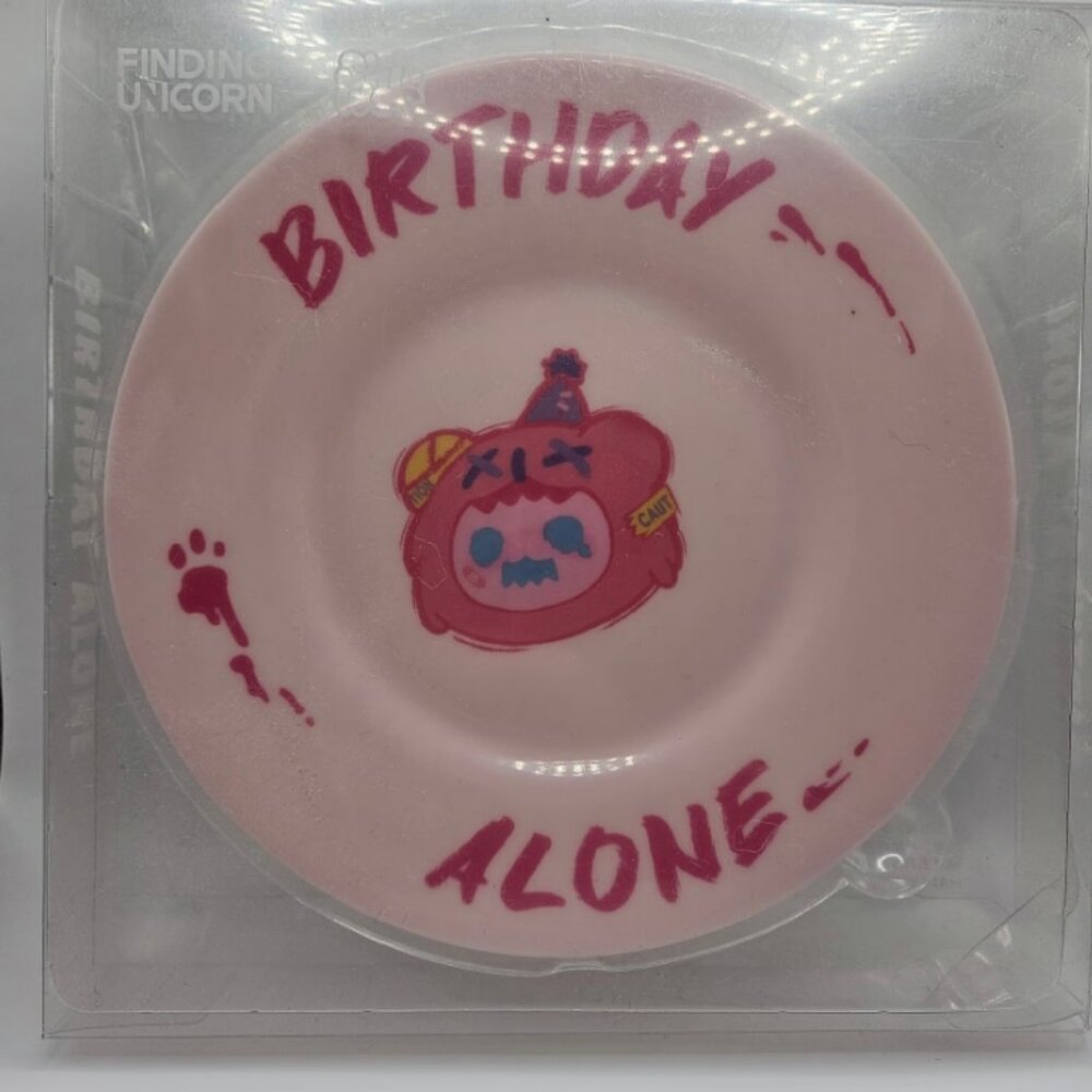 Finding Unicorn SHINWOO Birthday Alone Ghost Bear Plate